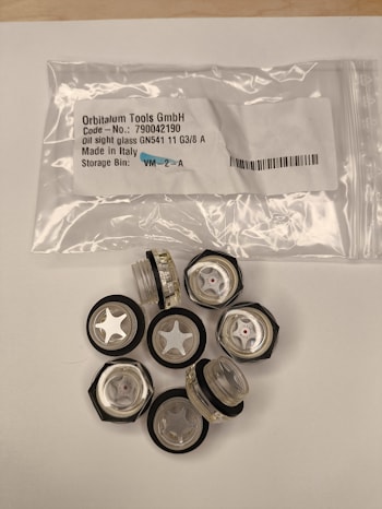 Смотровое стекло для масла GN541 11 G3/8 A Orbitalum   